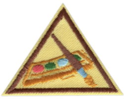 Girl Scout brownie art badge