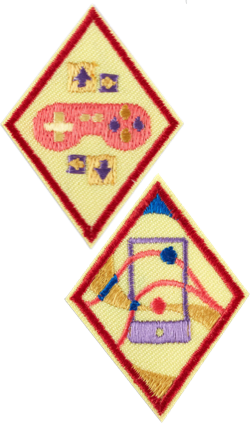 Girl Scout cadettes game and app design badges