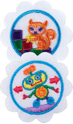 Girl Scout daisies game and app design badges